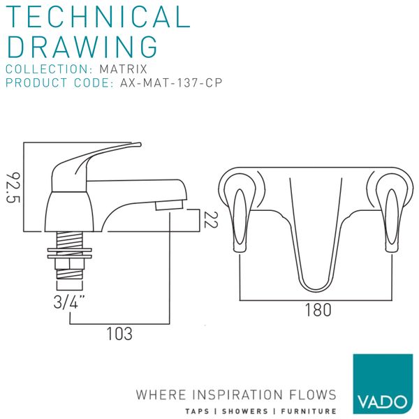 Technical drawing QS-V112860 / AX-MAT-137-CP