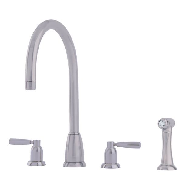 Additional image of Perrin & Rowe Callisto 4 Hole Traditional Kitchen Mixer Tap with Detached Pull-Out Spray