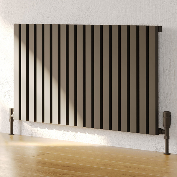 Additional image of Kartell K-Rad Hamilton Horizontal Flat Bar Radiator 575mm High - Aluminium
