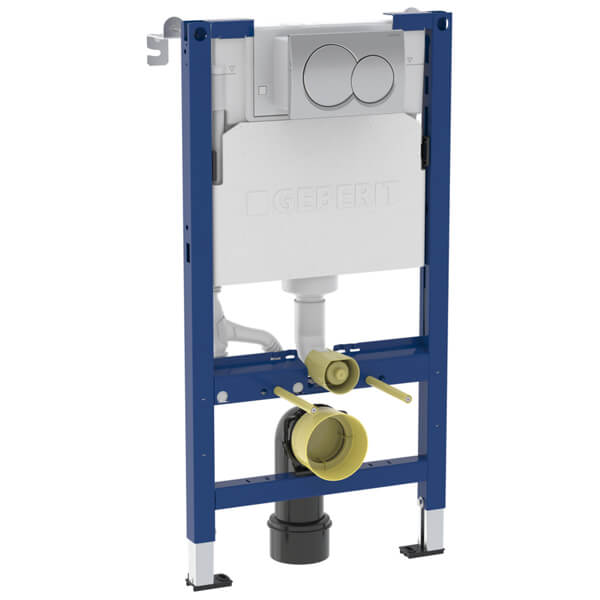 Additional image of Geberit Duofix Wall Hung WC Frame with 12cm Alpha Concealed Cistern 5.8/3L - 500 x 980mm