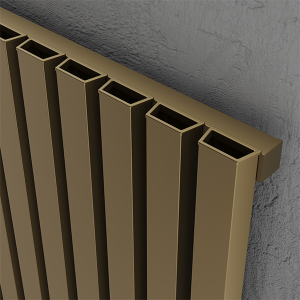 Alternate image of Kartell K-Rad Hamilton Vertical Flat Bar Radiator 1775mm High - Aluminium