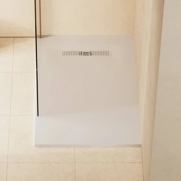 Alternate image of Crosswater Vito Low-Profile Rectangular Shower Tray 25mm High - Dolomite and Stone Resin