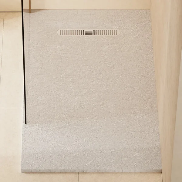 Alternate image of Crosswater Vito Low-Profile Rectangular Shower Tray 25mm High - Dolomite and Stone Resin