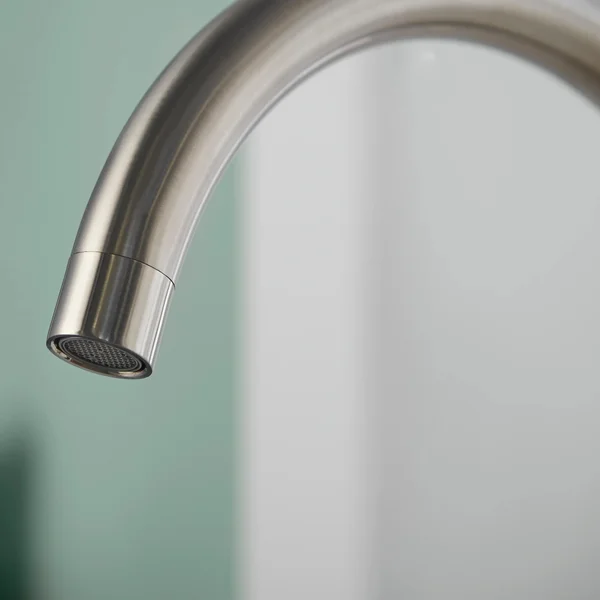Alternate image of Deva Carlow Contemporary Kitchen Sink Mixer Tap with Swan Neck Swivel Spout - Stick Handles