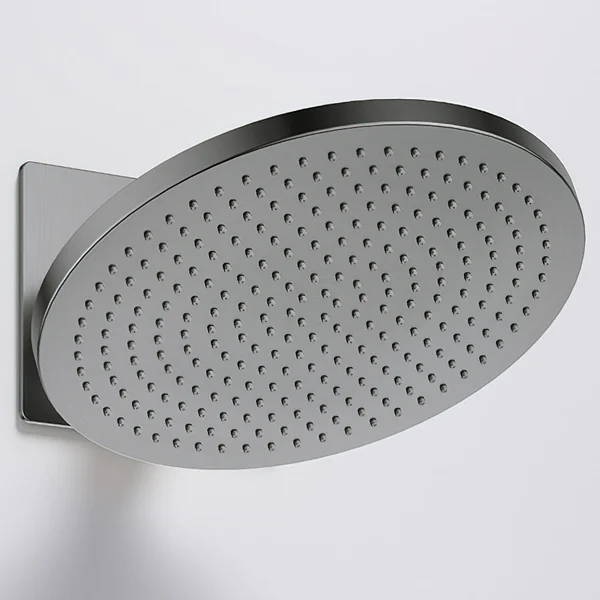 Additional image of Flova Design Air-Mix Round Rain Shower Head with Adjustable Arm