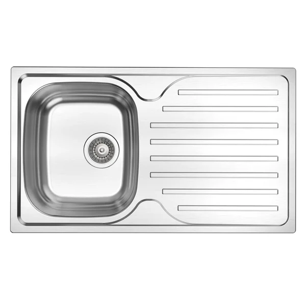 Clearwater Ava Stainless Steel Inset Kitchen Sink with Waste and Drainer - 1.0 Bowl