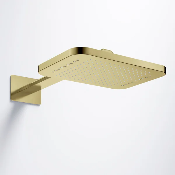 Alternate image of Flova Design Rectangular Fixed Deluxe Rain Shower Head - 2 Function - 312 x 218mm