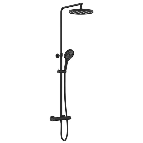 Additional image of Vado Safari Round Thermostatic Exposed Bar Valve with Shower Head and Handset Kit