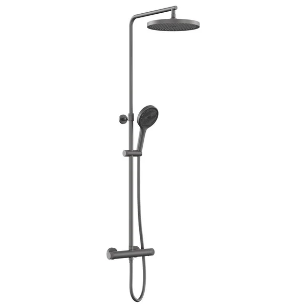 Alternate image of Vado Safari Round Thermostatic Exposed Bar Valve with Shower Head and Handset Kit
