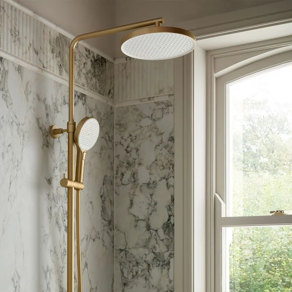 Alternate image of Vado Safari Round Thermostatic Exposed Bar Valve with Shower Head and Handset Kit