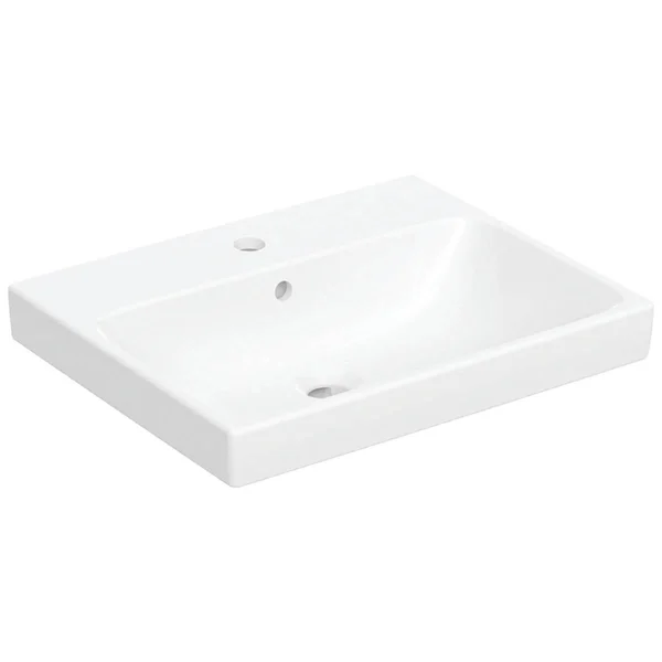 Geberit Aniara Rectangular Fine Fireclay White Inset Basin