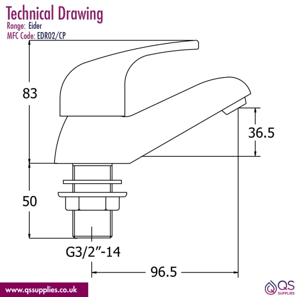 Technical drawing QS-V110647 / EDR02/CP