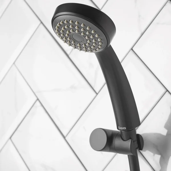 Alternate image of Deva Ethos Contemporary Bridge Bath Filler Tap - Flat Handles and Spout - Deck Mounted