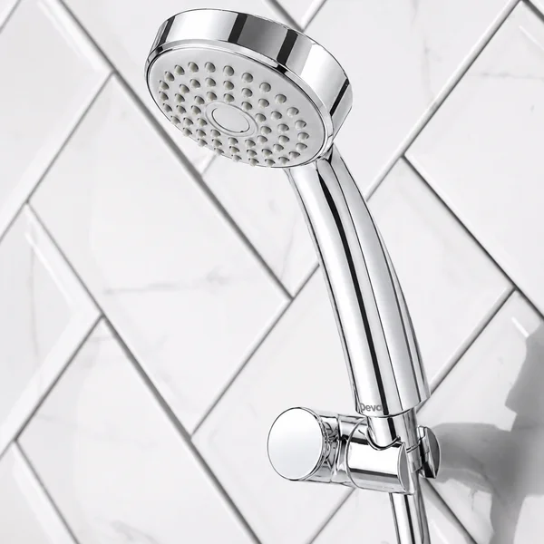 Alternate image of Deva Ethos Contemporary Bridge Bath Filler Tap - Flat Handles and Spout - Deck Mounted