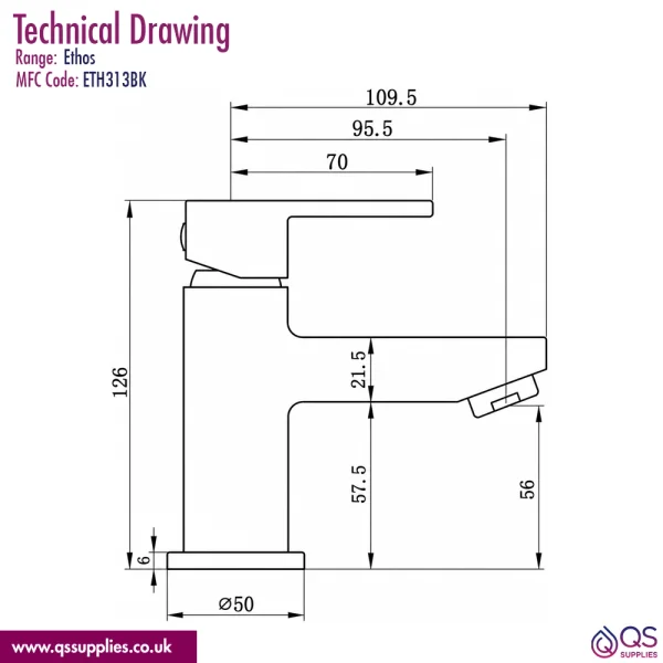 Technical drawing QS-V110649 / ETH313BK