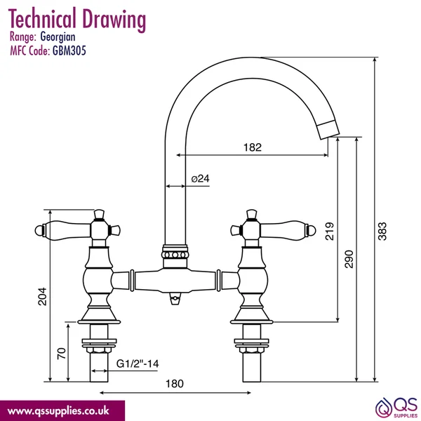 Technical drawing QS-V110650 / GBM305