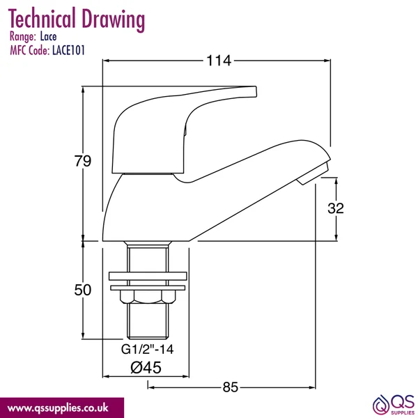 Technical drawing QS-V110652 / LACE101