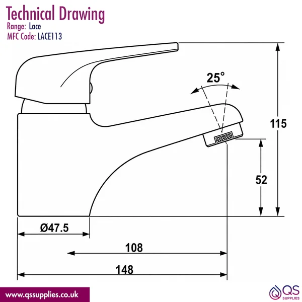 Technical drawing QS-V110654 / LACE113