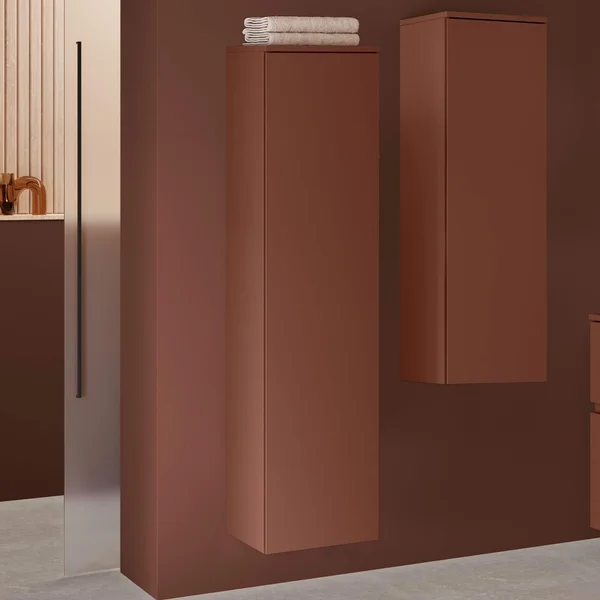 Alternate image of Geberit Aniara Wall-Hung Semi-Tall Bathroom Cabinet - Reversible Door - 330 x 850mm