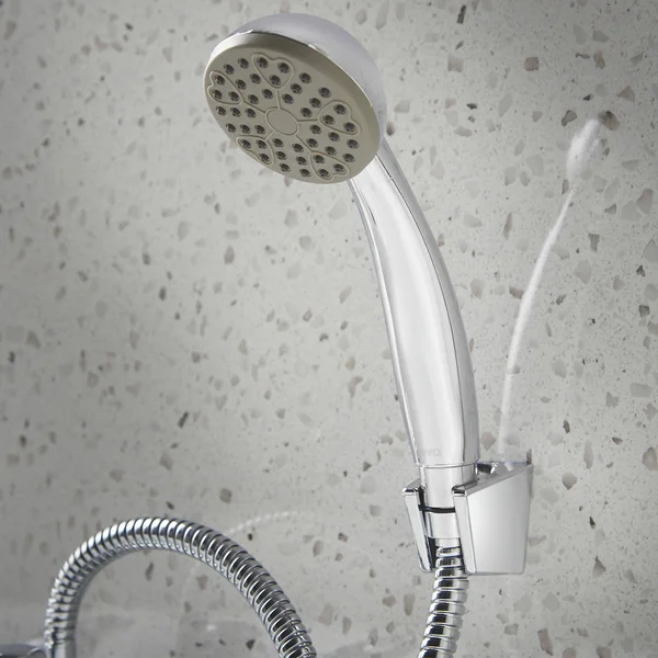 Alternate image of Deva Lace Contemporary Chrome Bath Filler Tap with Loop Handles - Deck Mounted
