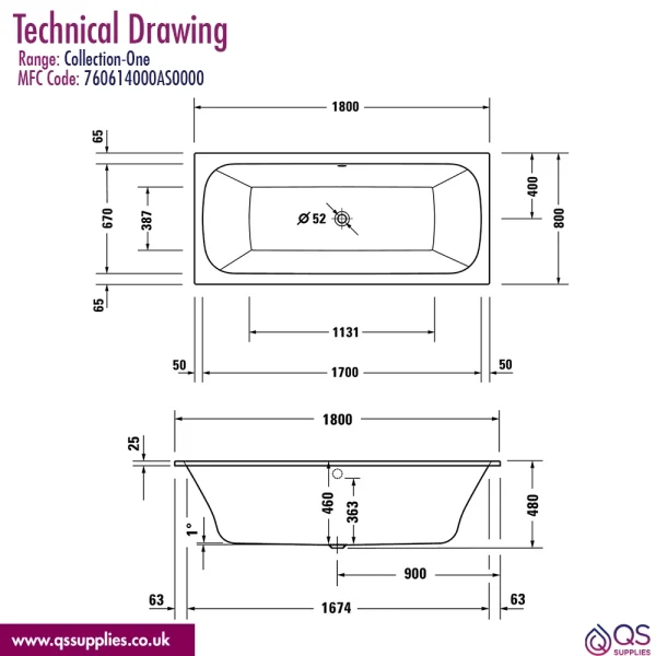 Technical drawing QS-V98435 / 760614000AS0000