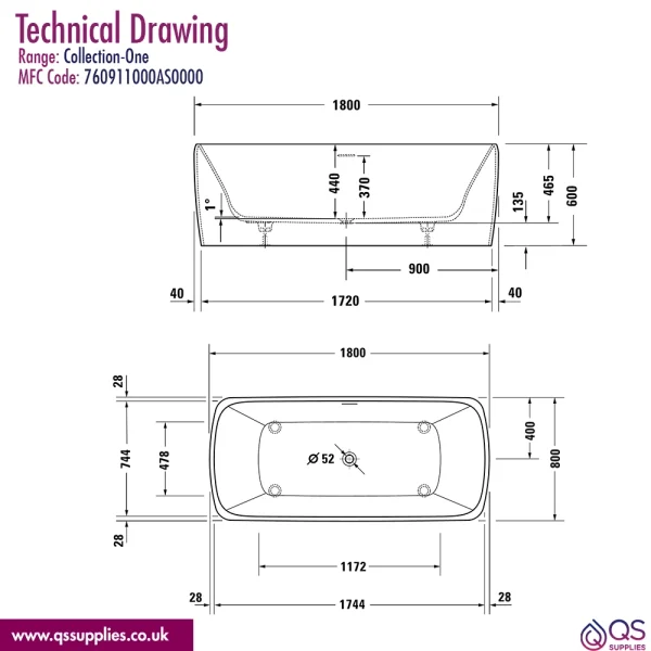 Technical drawing QS-V98436 / 760911000AS0000