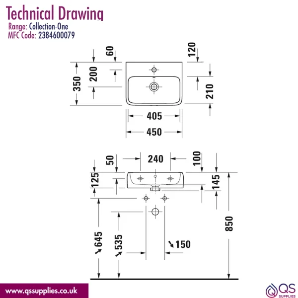 Technical drawing QS-V98406 / 2384600079