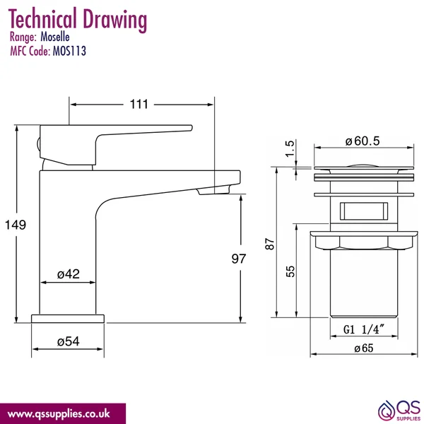 Technical drawing QS-V110657 / MOS113