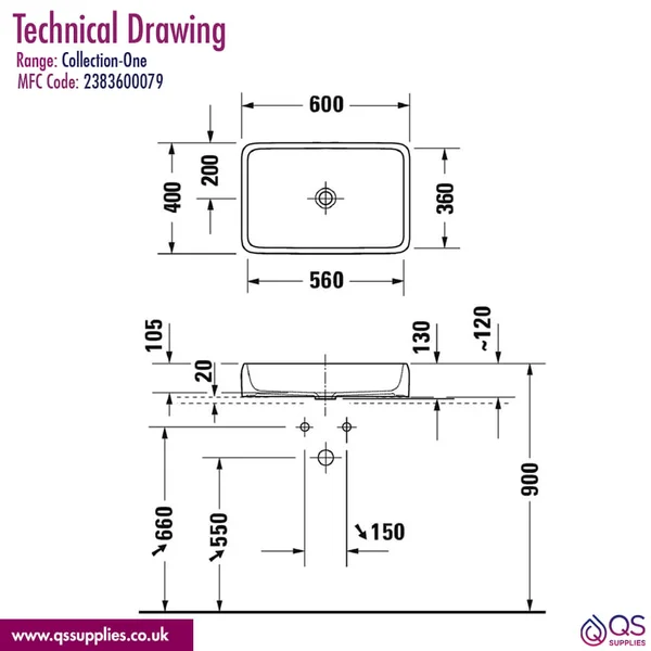 Technical drawing QS-V98407 / 2383600079