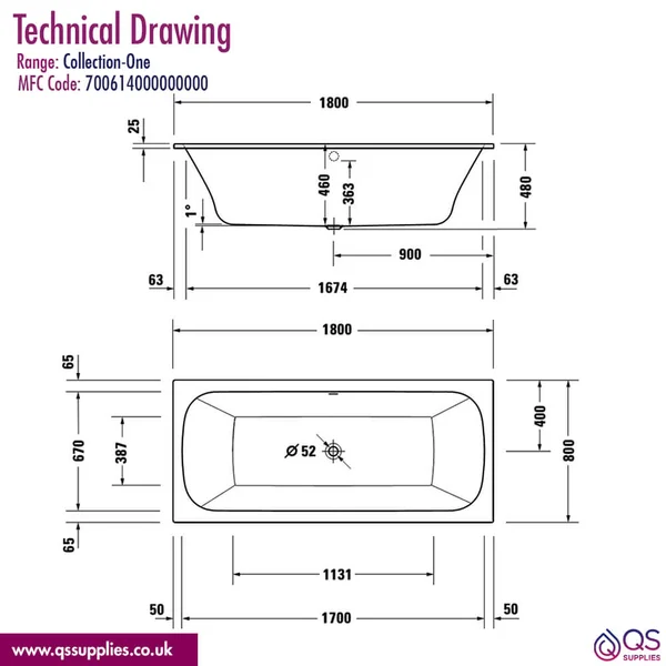 Technical drawing QS-V98431 / 700614000000000