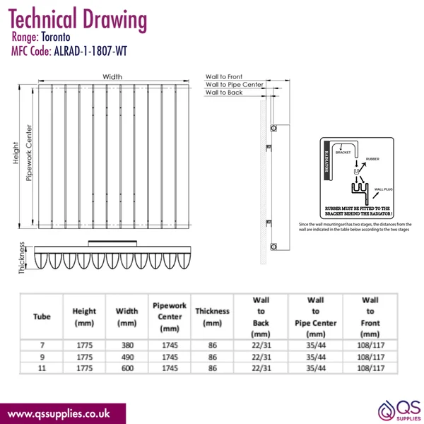 Technical drawing QS-V116297 / ALRAD-1-1807-WT