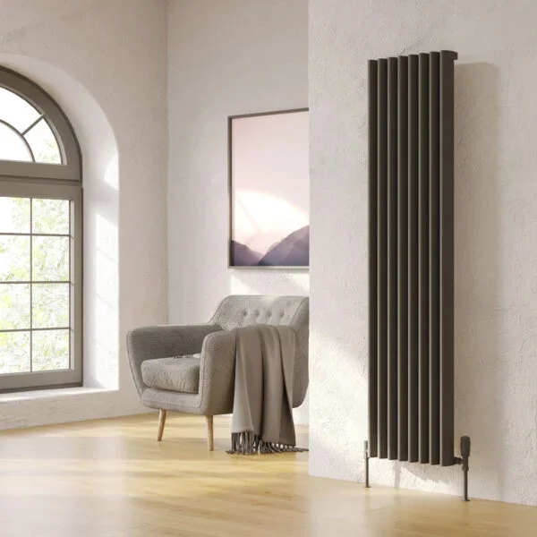 Additional image of Kartell K-Rad Toronto Vertical Single Panel Radiator - Aluminium - 1775mm High