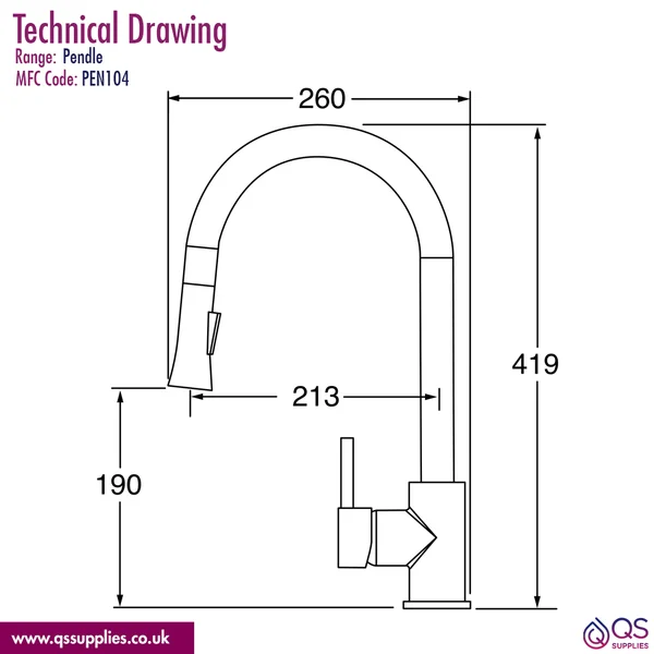 Technical drawing QS-V110658 / PEN104