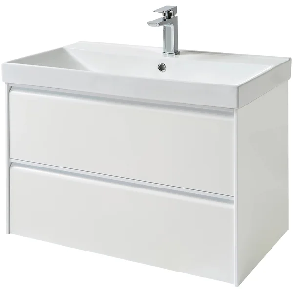 Alternate image of Kartell K-Vit Moon Wall Hung Vanity Unit with Basin - Handle-Less - 2 Drawer