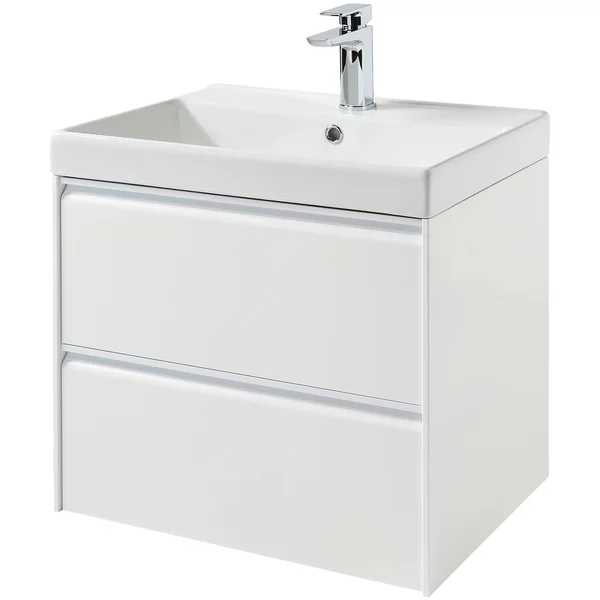 Additional image of Kartell K-Vit Moon Wall Hung Vanity Unit with Basin - Handle-Less - 2 Drawer