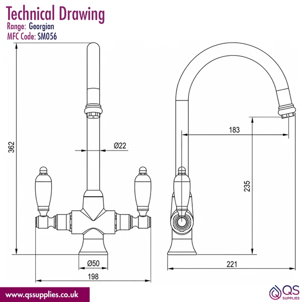 Technical drawing QS-V43222 / SM056