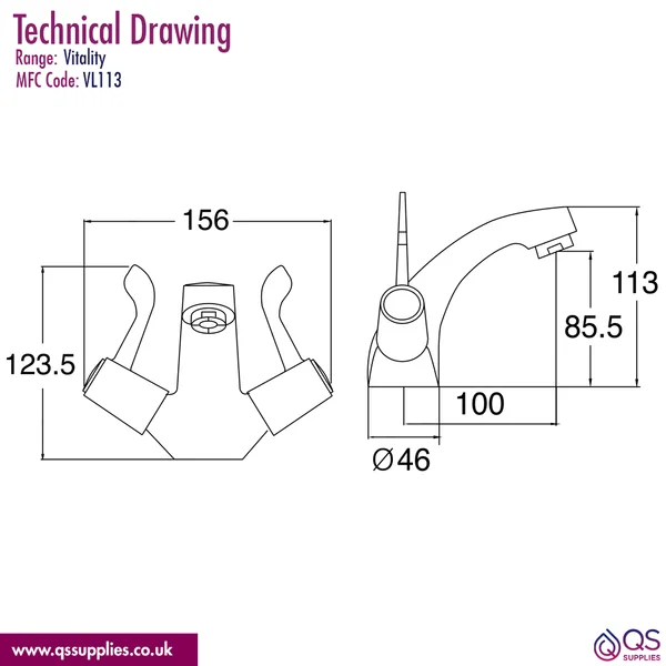 Technical drawing QS-V106511 / VL113