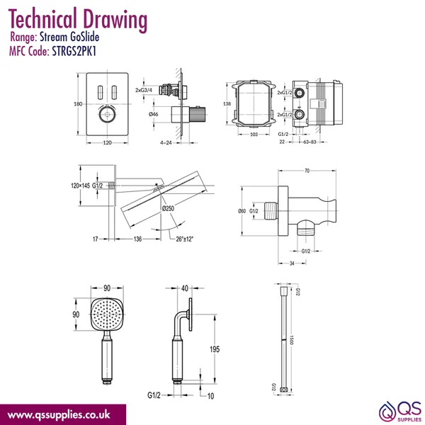 Technical drawing QS-V115760 / STRGS2PK1