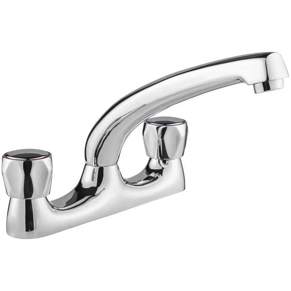 Deva Vitality Dual-Flow Chrome Kitchen Mixer Tap with Swivel Spout - Knob or Lever Handles