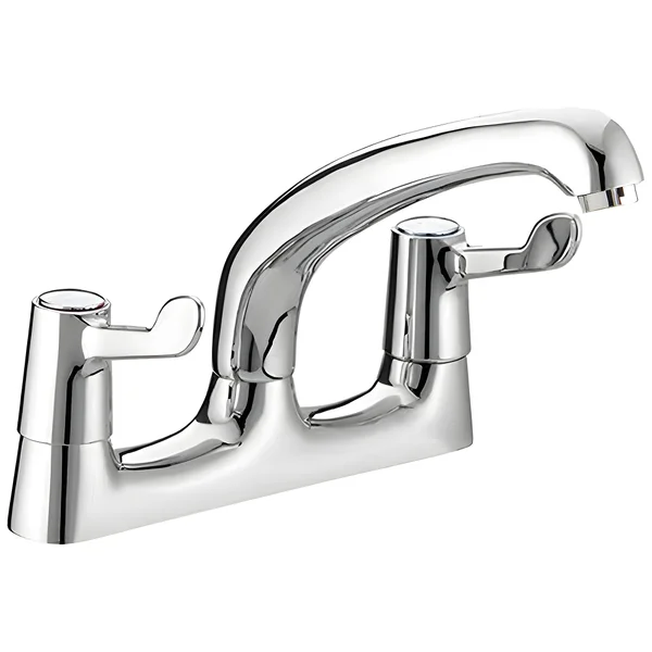 Alternate image of Deva Vitality Dual-Flow Chrome Kitchen Mixer Tap with Swivel Spout - Knob or Lever Handles