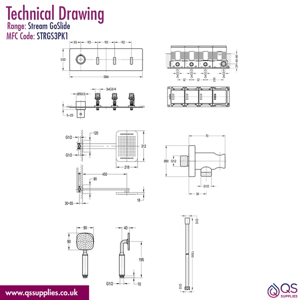 Technical drawing QS-V115761 / STRGS3PK1