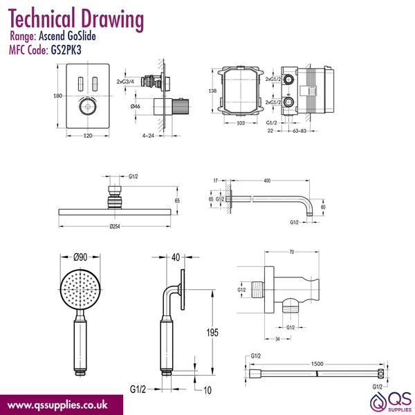 Technical drawing QS-V115762 / GS2PK3
