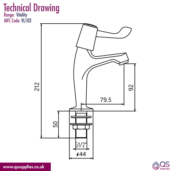 Technical drawing QS-V114640 / VL103