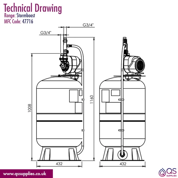 Technical drawing QS-V115140 / 47716