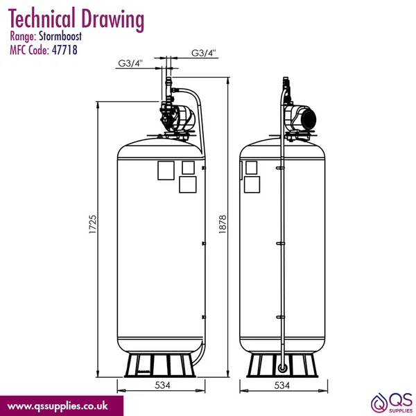Technical drawing QS-V115142 / 47718