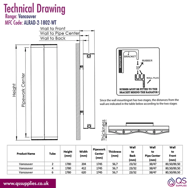 Technical drawing QS-V116299 / ALRAD-2-1802-WT