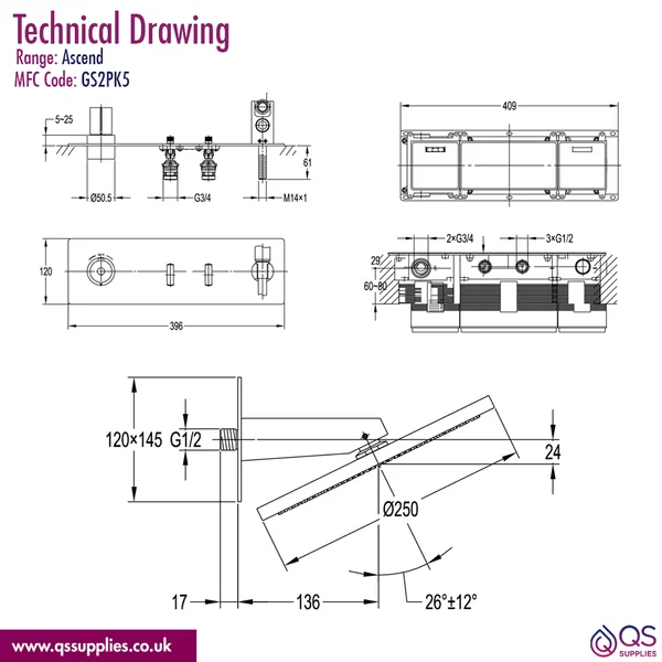 Technical drawing QS-V115763 / GS2PK5