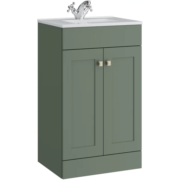 Kartell K-Vit Sanctuary Floorstanding Vanity Unit with Handles - 2 Door