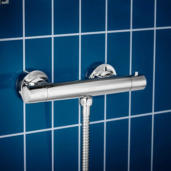Additional image of Deva Belmont Thermostatic Bar Mixer Valve with Slide Rail Kit - Chrome