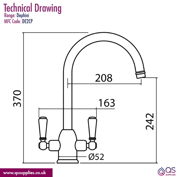 Technical drawing QS-V102423 / DE2CP